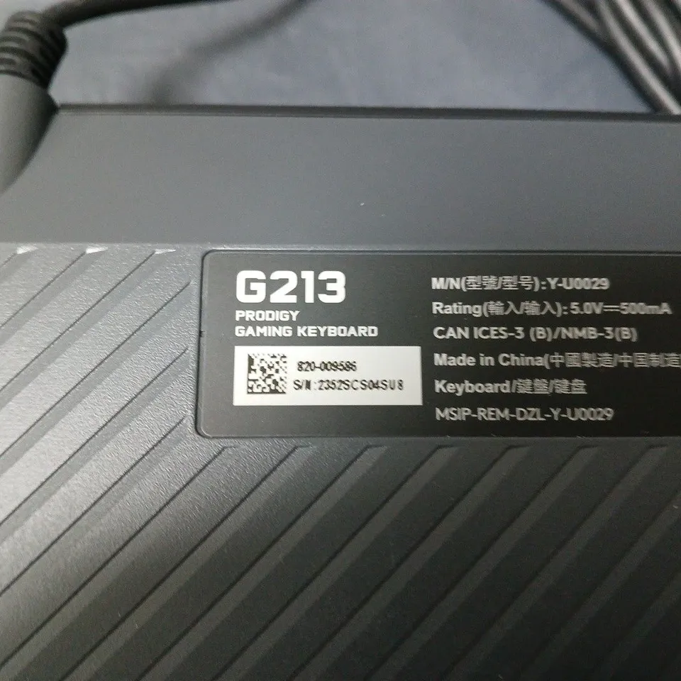 LOGITECH G213 PRODIGY GAMING KEYBOARD – WIRED