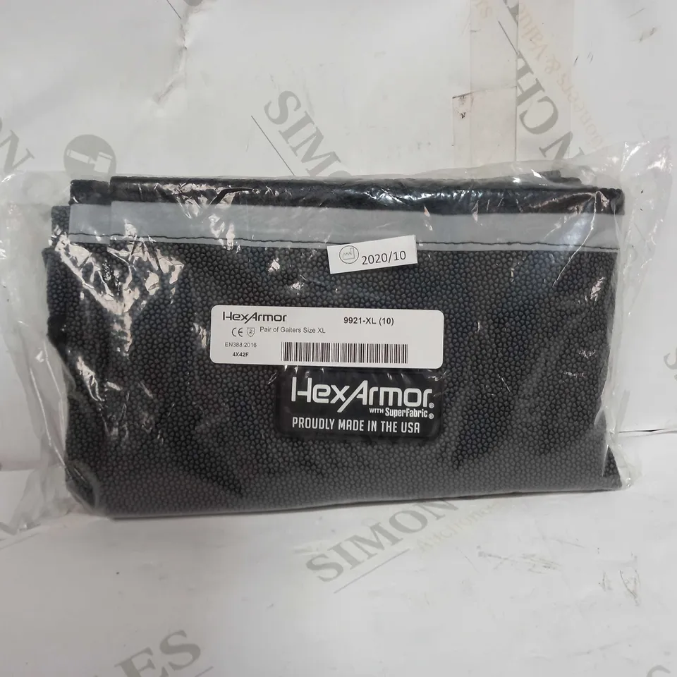 BRAND NEW HEX ARMOR 9921 PAIR OF GAITERS - SIZE XL