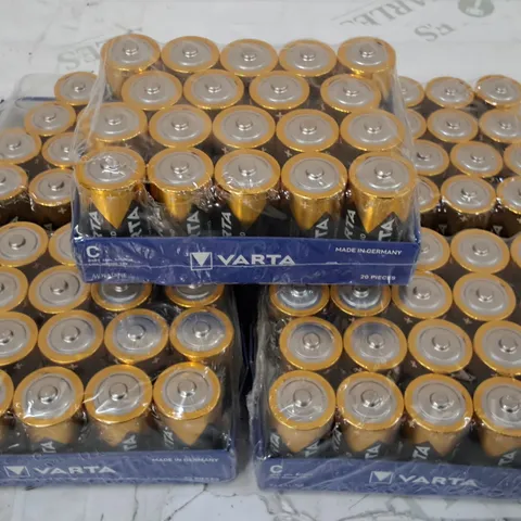 LOT OF 5 PACKS OF VARTA C BATTERIES 