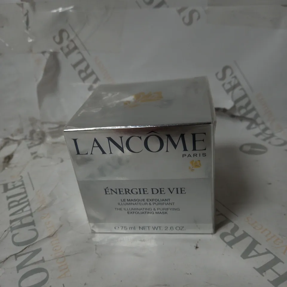 SEALED LANCOME ÉNERGIE DE VIE EXFOLIATING MASK 75 ML.