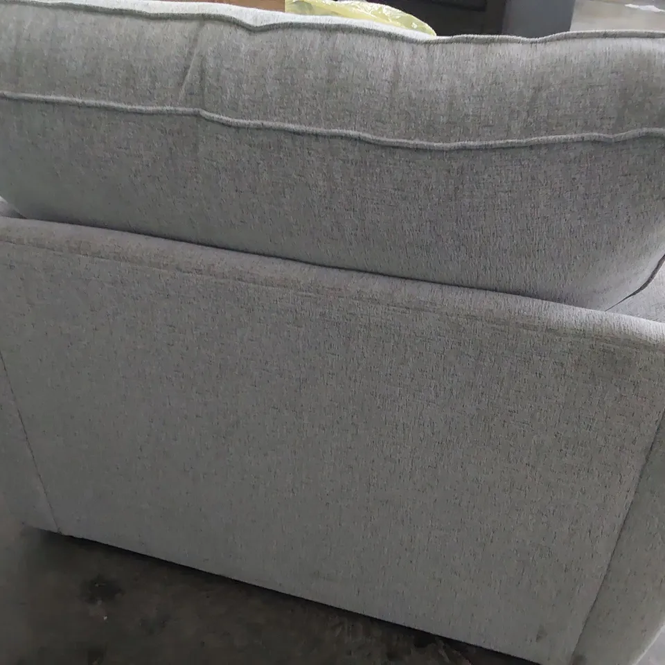 DESIGNER EASY CHAIR GREY FABRIC 