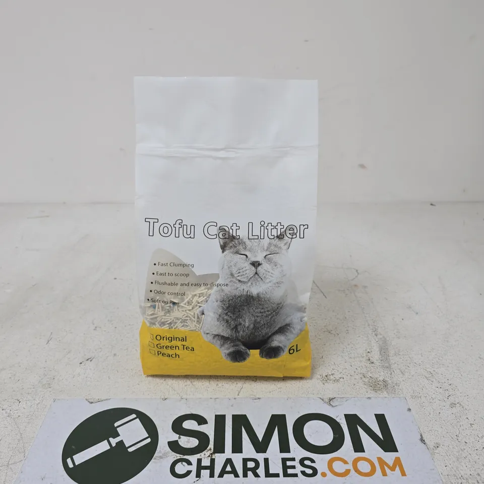 TOFU CAT LITTER – 6L, ORIGINAL GREEN TEA PEACH