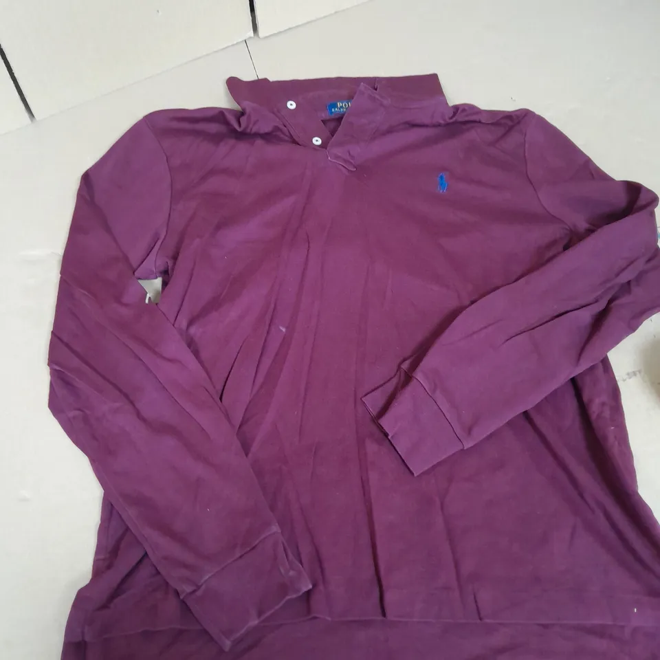 LONG SLEEVE POLO RALPH LAUREN SHIRT SIZE L