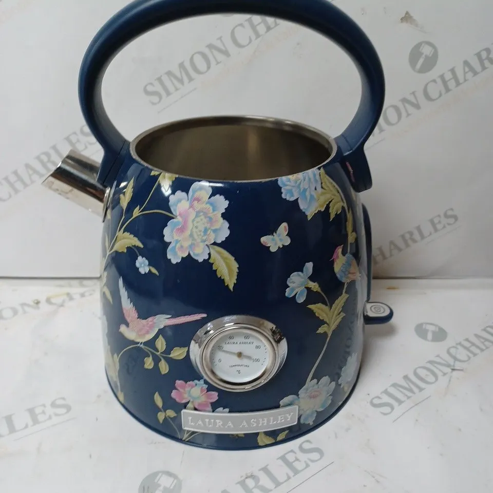 LAURA ASHLEY ELVEDEN PRINT KETTLE - NAVY