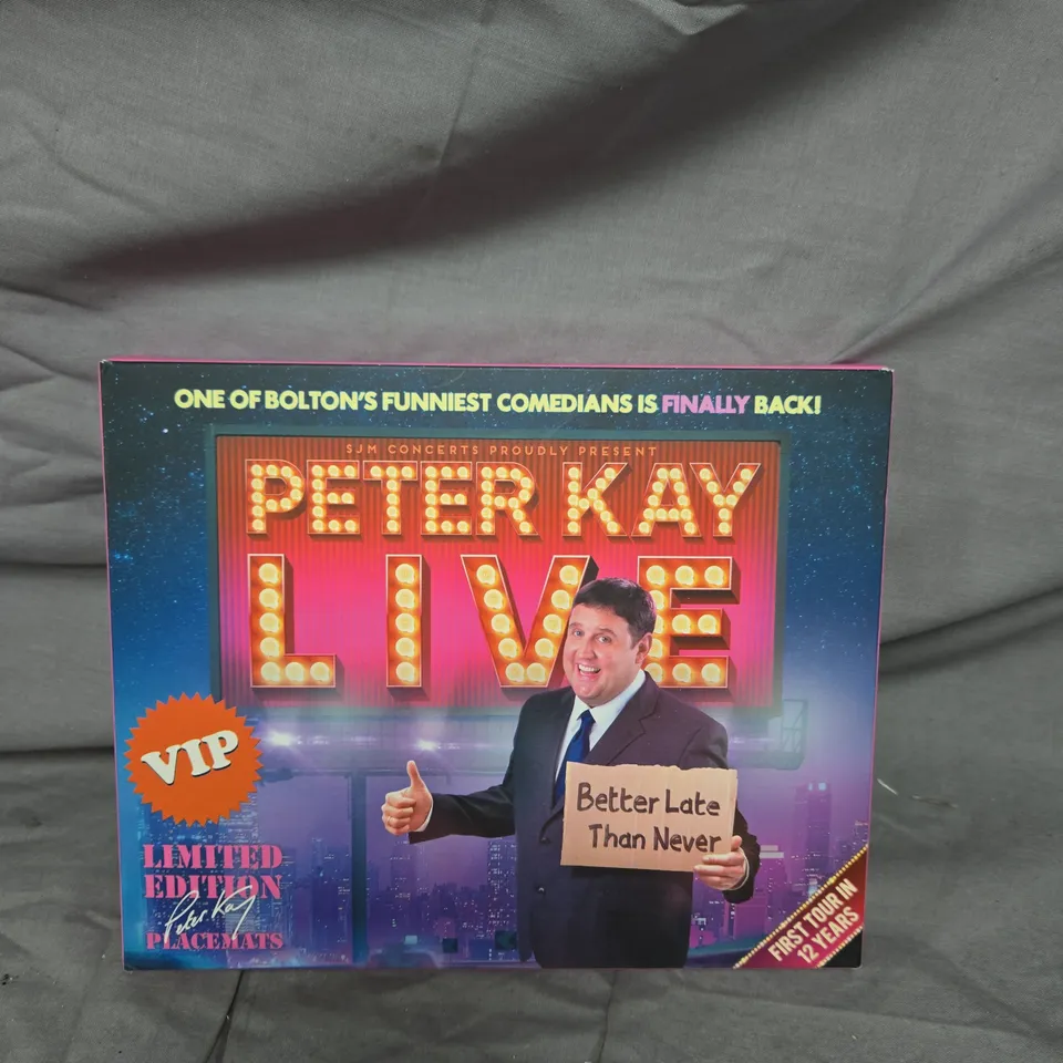 PETER KAY LIVE LIMITED EDITION PLACEMATS – SET OF 6