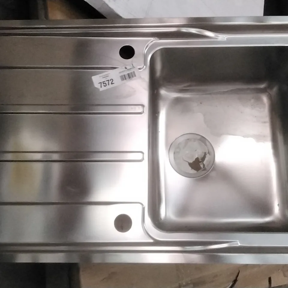 METAL 1 BOWL STEEL SINK AND DRAINER 