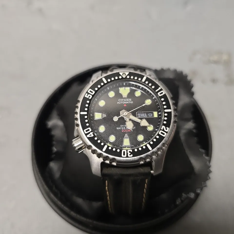 CITIZEN PROMASTER 200M BLACK DIAL WATCH