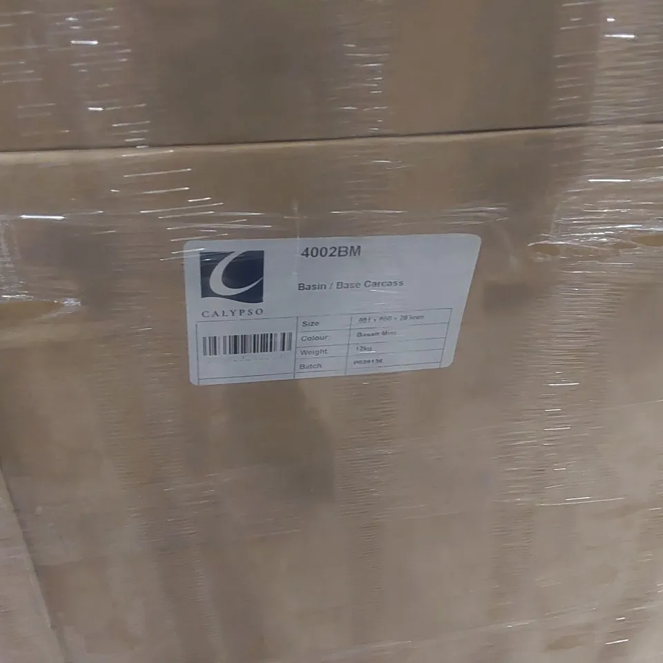 PALLET CONTAINING A LARGE QUANTITY OF CALYPSO BASE/BASIN CARCASSES