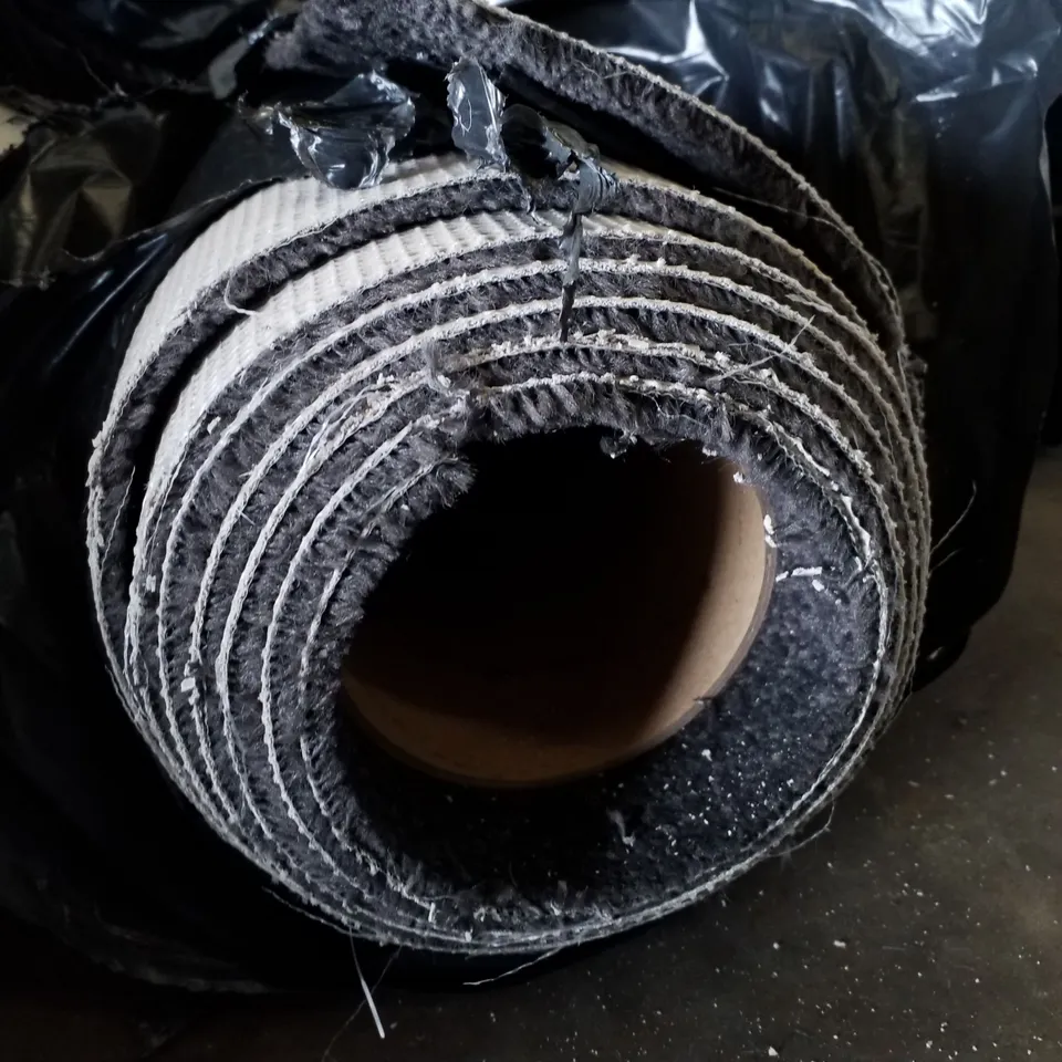 ROLL OF QUALITY DRAYTON TWIST AB 76 GUNMETAL CARPET APPROXIMATELY 3.44×5M