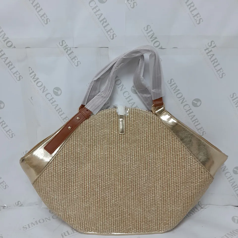 BOXED MODA IN PELLE RIVER BAG IN BEIGE 