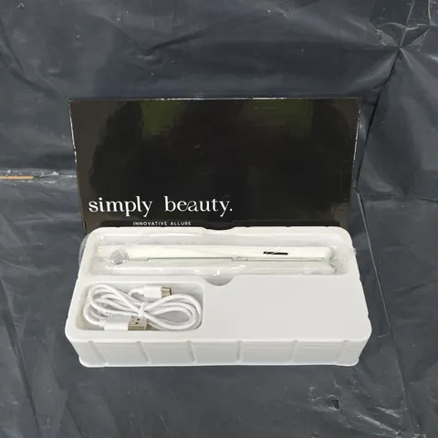BOXED SIMPLY BEAUTY CORDLESS TRAVEL STRAIGHTENER IN BLACK
