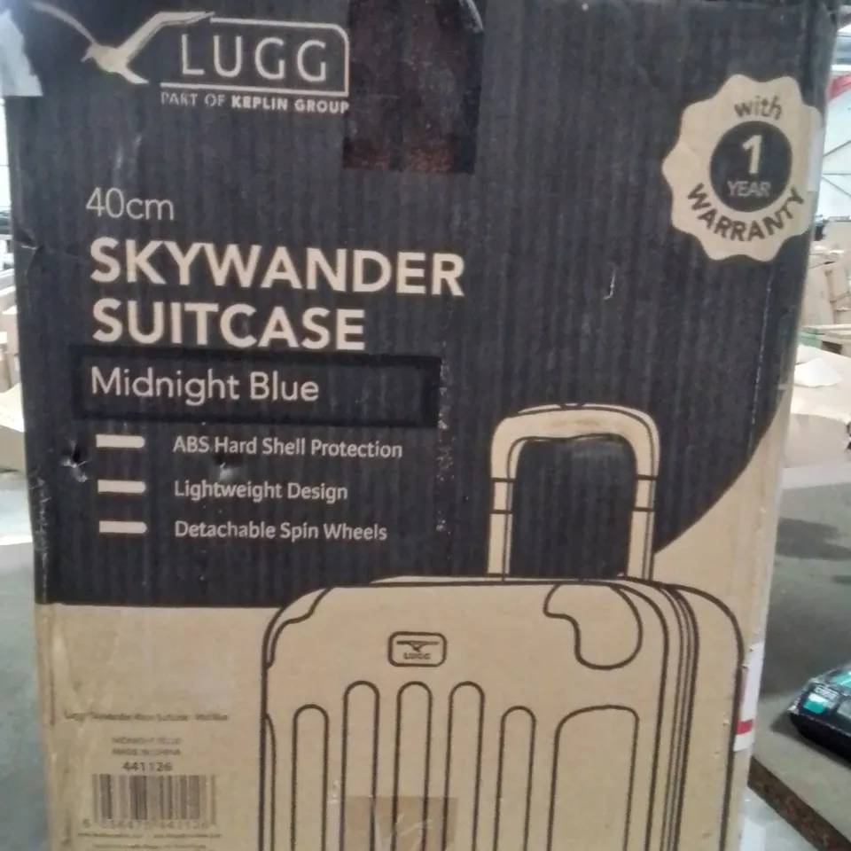 BOXED KEPLIN LUGG 40CM SKYWANDER SUITCASE MIDNIGHT BLUE COLOUR 