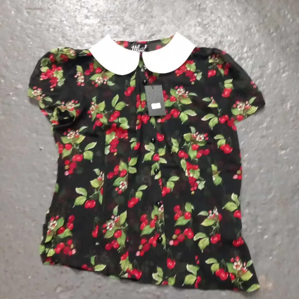 7 ASSORTED HELL BUNNY AND BANNED ALTERNATIVE TOPS IN ASSORTED SIZES
