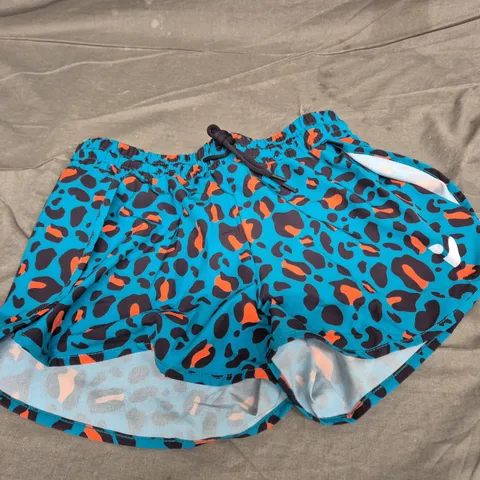 VOXY LEOPARD PRINT SWIM SHORTS – TEAL, MEN’S, SIZE M