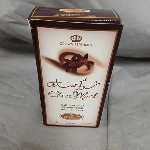 BOXED CROWN PERFUMES CHOCO MUSK EAU DE PARFUM 50ML