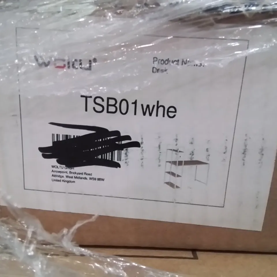 PALLET CONTAINING LARGE QUANTITY OF BOXED DESKS IN VARIOUS SIZES AND MODELS