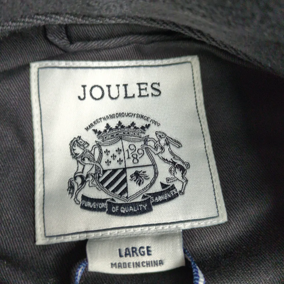 JOULES BLACK FLEECE GILET – ZIP FRONT WITH SIDE POCKETS – UK LARGE