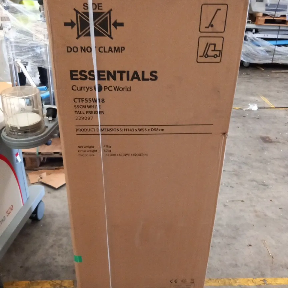 BRAND NEW BOXED ESSENTIALS CTF55W18 TALL FREEZER