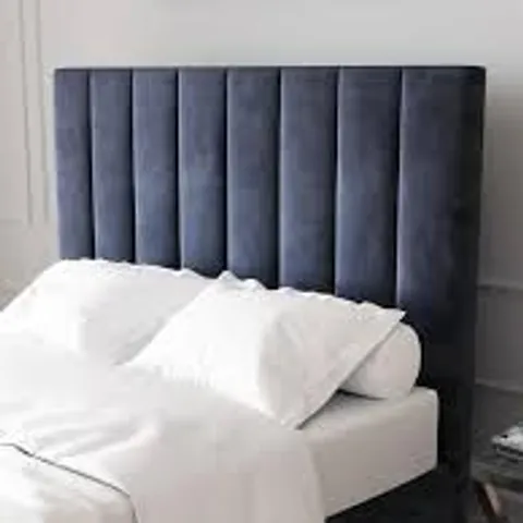 BOXED NOVA KING HEADBOARD - BLUE