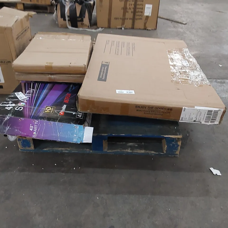 PALLET OF ASSORTED FURNITURE PARTS 