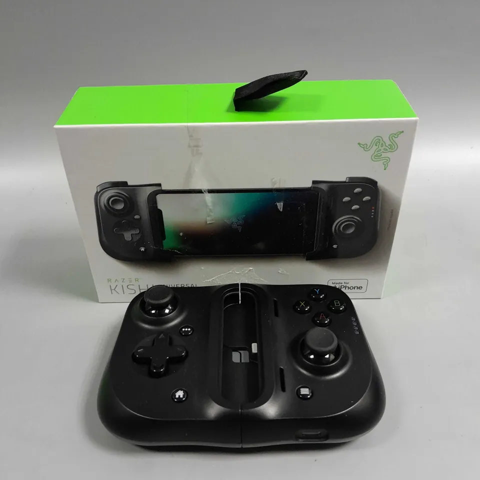 BOXED RAZER KISH UNIVERSAL GAMING CONTROLLER WITH LIGHTENING CONNECTOR 