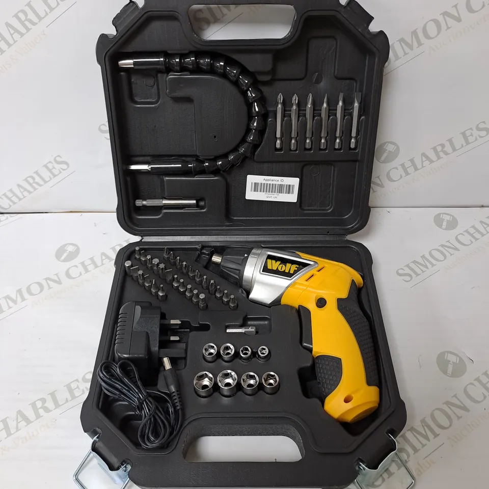 BOXED WOLF 3.6V CORDLESS SCREWDRIVER KIT