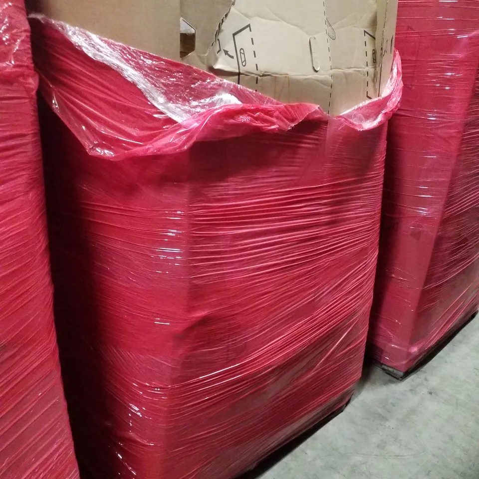 PALLET CONTAINING ASSORTED PRODUCTS INCLUDING ROLLER BLIND, 2M TELESCOPIC POLE, TOILET SEATS & 4-TIER METAL SKIRT HANGERS