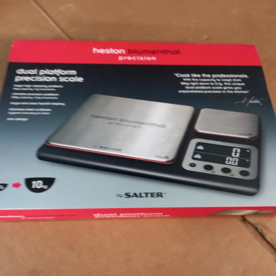 HESTON BLUMENTHAL DUAL PLATFORM PRECISION SCALE