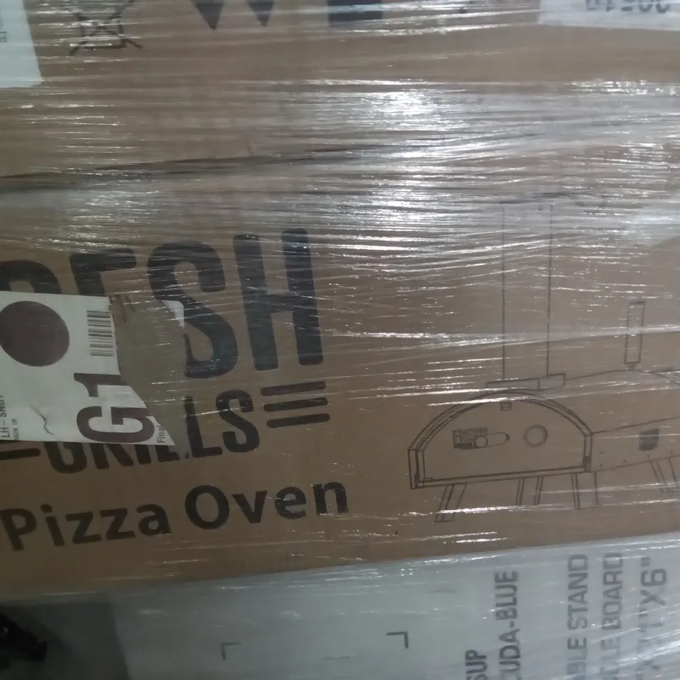 PALLET OF ASSORTED ITEMS INCLUDING CITYSPORTS EXERCISE BIKE, FRESH GRILLS PIZZA OVEN, VESGANTTI, INFLATABLE STAND PADDLEBOARD