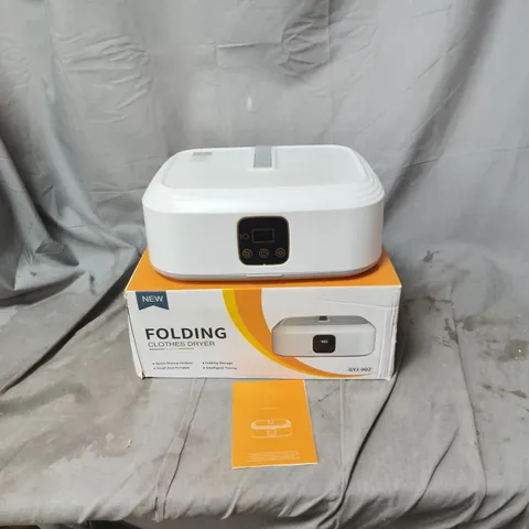 FOLDING CLOTHES DRYER – WHITE PORTABLE COMPACT LAUNDRY DRYER 