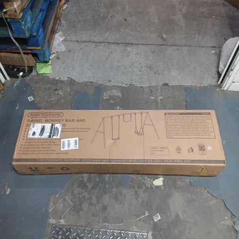 SPORTSPOWER SWING AND MONKEY BAR SET BOXED