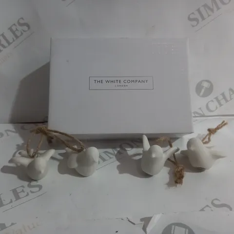 THE WHITE COMPANY CERAMIC DOVES SET OF 4 