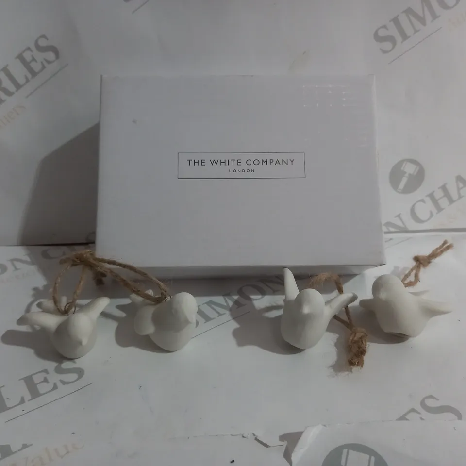 THE WHITE COMPANY CERAMIC DOVES SET OF 4 
