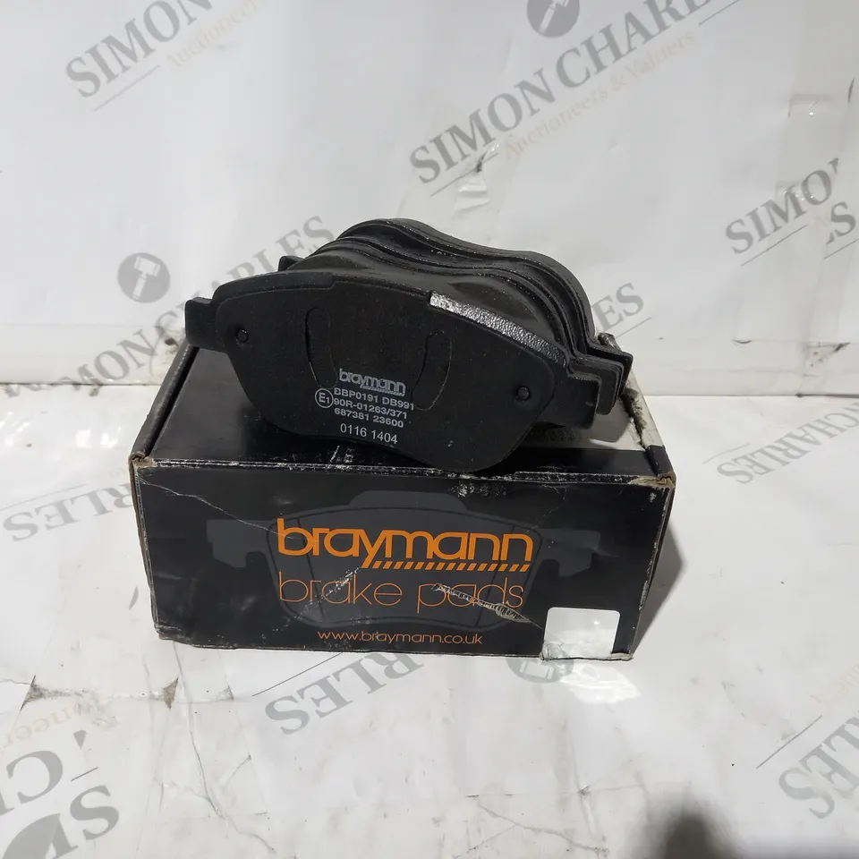 BOXED BRAYMANN BRAKE PADS BBP0191