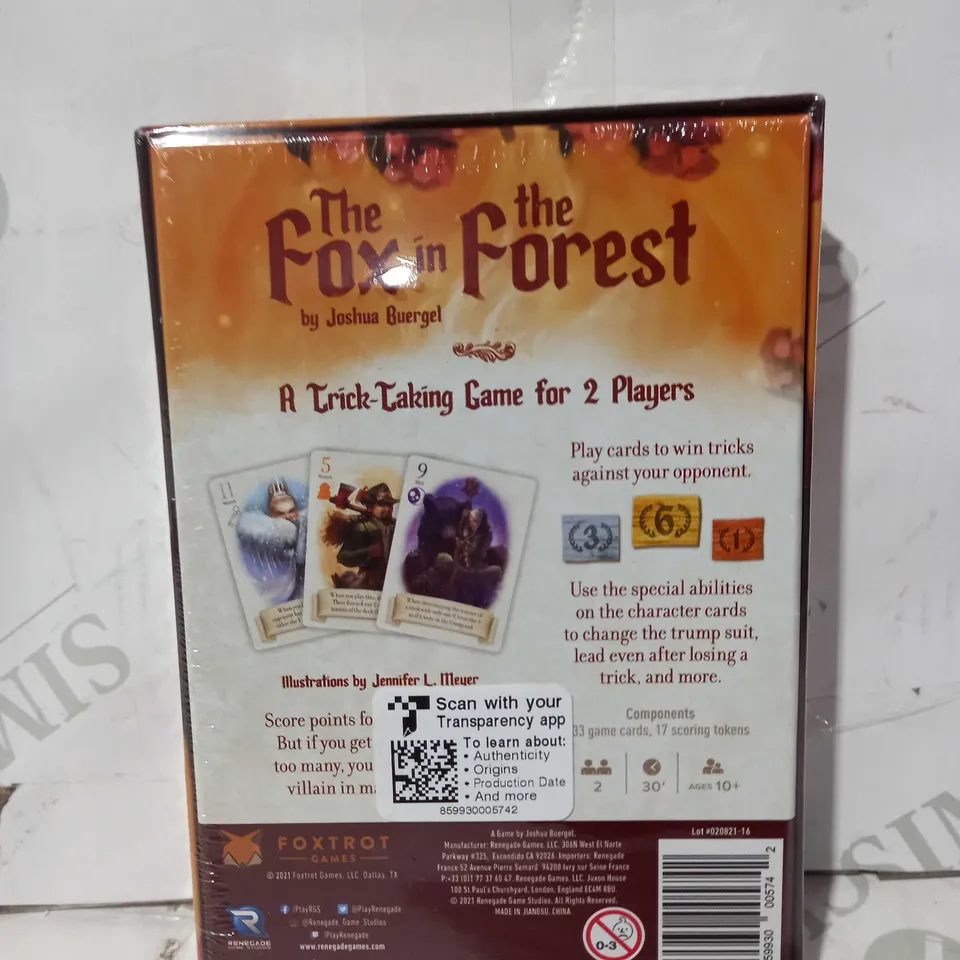 THE FOX IN THE FOREST GAME