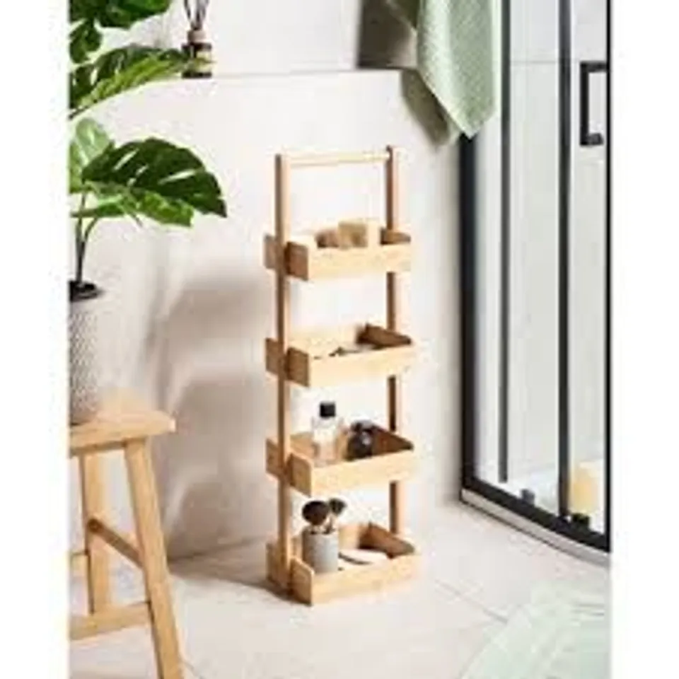 BOXED VAUPES BAMBOO FREESTANDING BATHROOM SHELVES