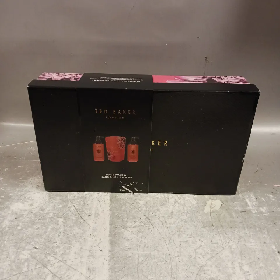 BOXED TED BAKER HAND WASH & HAND & NAIL BALM SET