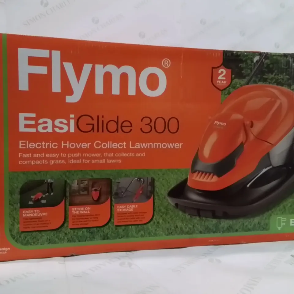 BOXED FLYMO EASIGLIDE 300 LAWN MOWER