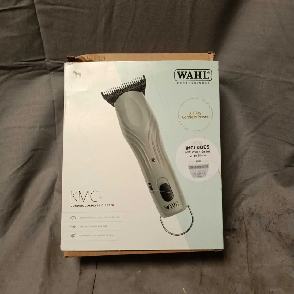 WAHL KMC+ CORDED/CORDLESS ANIMAL CLIPPERS AND TRIMMERS – BOXED
