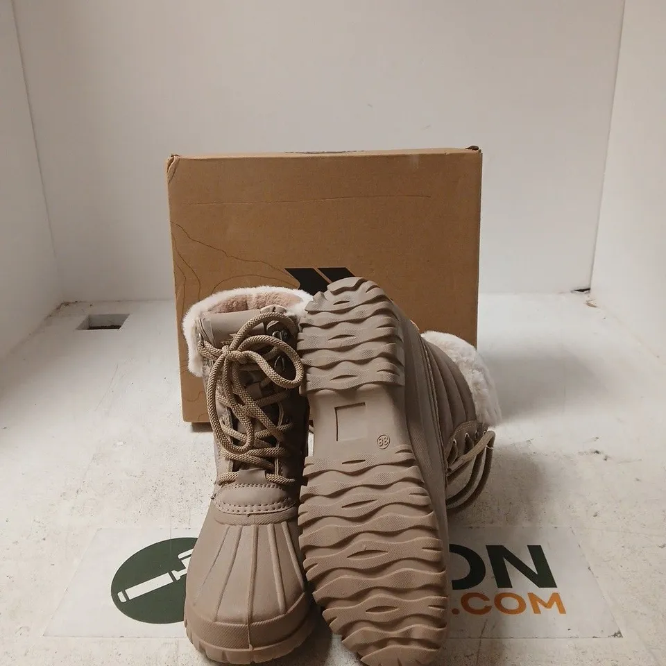 TRESPASS BRIONY SNOWBOOT – BEIGE, WOMEN'S UK 5 (EU 38)