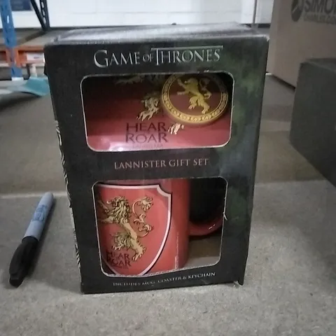 BOXED GAMES OF THRONES LANNISTER GIFT SET 