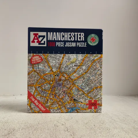 AZ MANCHESTER 1000 PIECE JIGSAW PUZZLE – MAP OF MANCHESTER