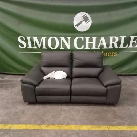 PAVILION 2 SEATER LEATHER/FAUX LEATHER POWER RECLINER SOFA - CHARCOAL