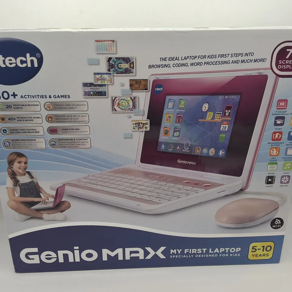 BOXED VTECH GENIO MAX MY FIRST LAPTOP - PINK