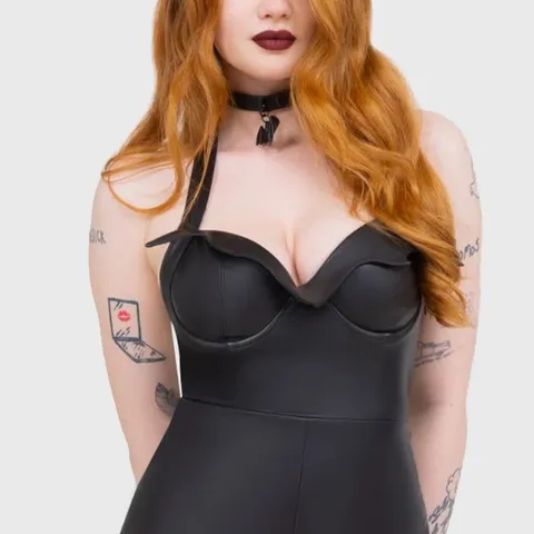 BRAND NEW KILLSTAR DEVIL'S DARLING PLAYSUIT SIZE XS