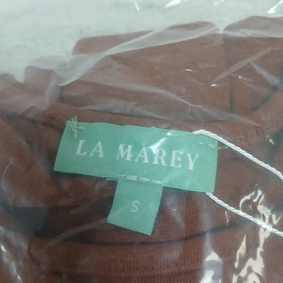 LA MAREY BROWN KNIT TOP – UK SIZE S