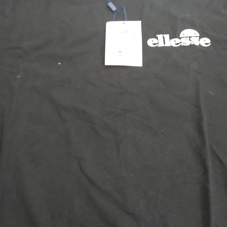 ELLESSE VOODOO TEE IN BLACK - UK MEDIUM