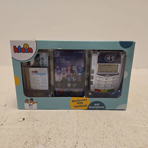 KLEIN ELECTRONIC POS TERMINAL & SMARTPHONE TOY SET (BOXED)