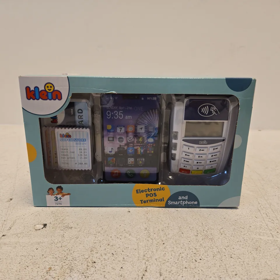 KLEIN ELECTRONIC POS TERMINAL & SMARTPHONE TOY SET (BOXED)