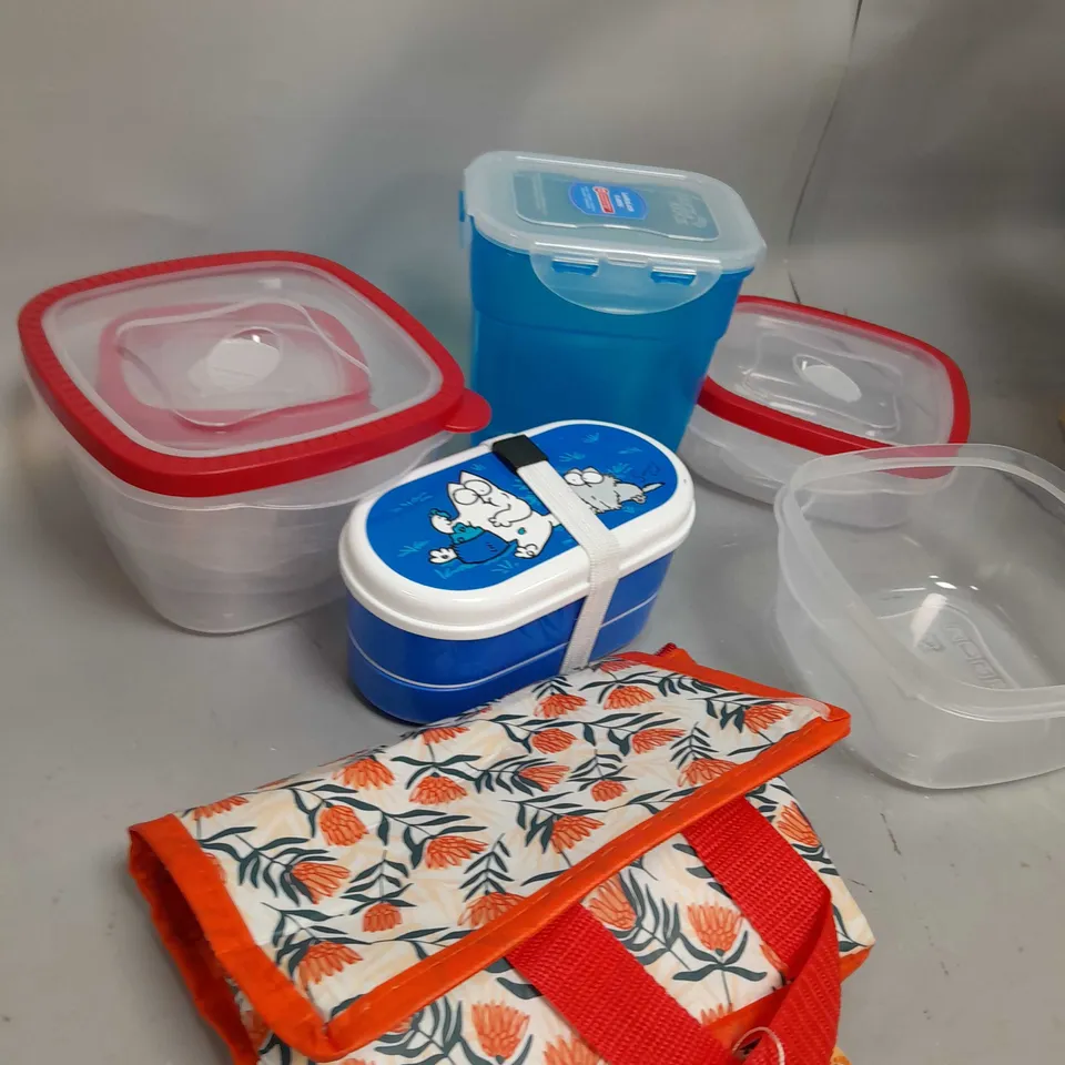 BOX OF APPROXIMATELY 5 ASSORTED TUPPERWARE DISHES  